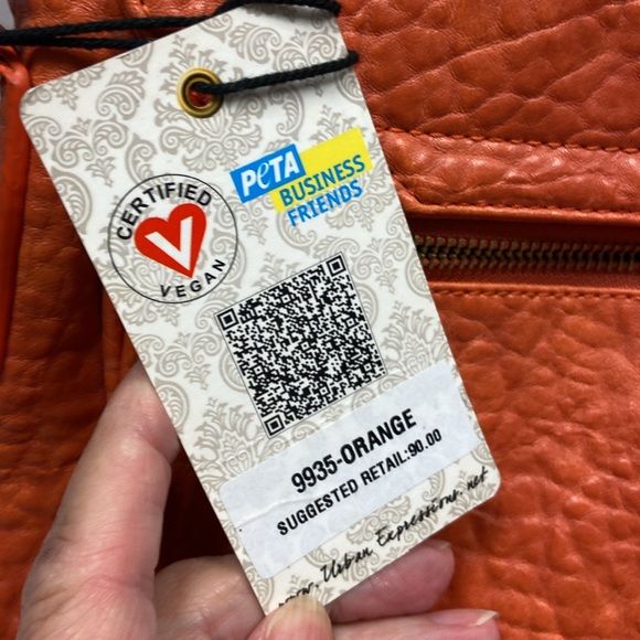 URBAN EXPRESSIONS STUDDED ORANGE PURSE❤️ - Picture 6 of 6